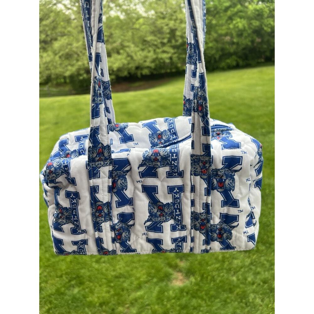 University Of Kentucky Wildcats Quilted Purse Shoulder Bag 11 X 5 X 5.5”